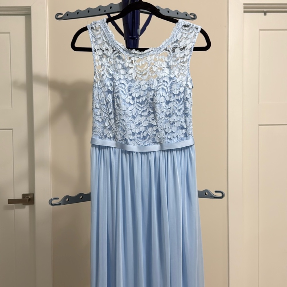 David Bridal Pastel Blue Dress - Bridemaid